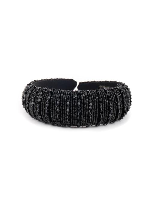 odette black beads embellished hair band - 17764064 - Very Small Image - 1