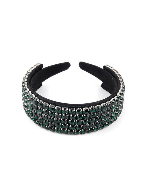 odette emerald green embellished hair band - 17764092 - Very Small Image - 1