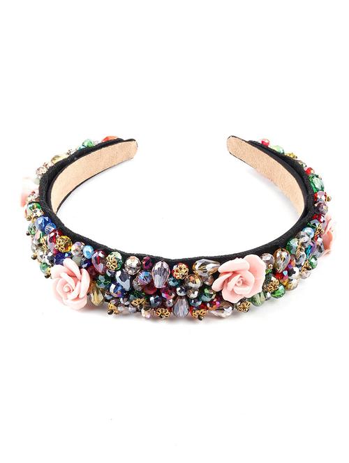 multicolor swirl beads hair band - 17764102 - Very Small Image - 1