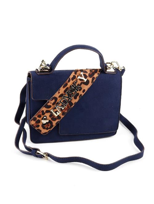 blue suede handbag - 17764265 - Very Small Image - 1