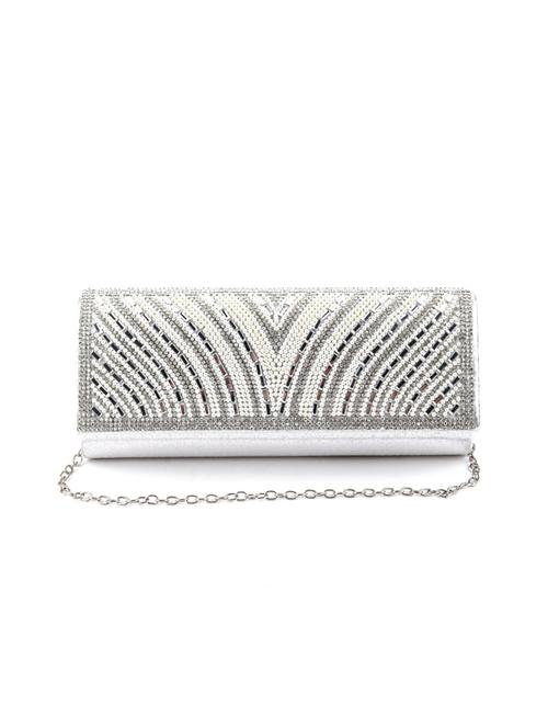 white velvet regular clutch - 17764293 - Very Small Image - 1
