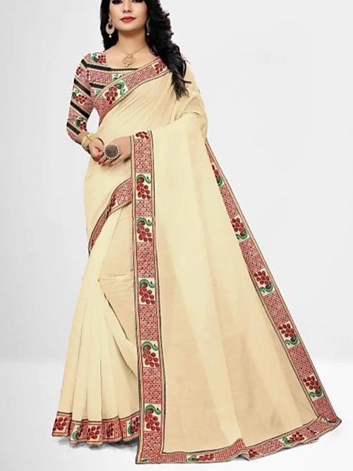 saree fabric : chanderi cotton. - 17765400 - Very Small Image - 1