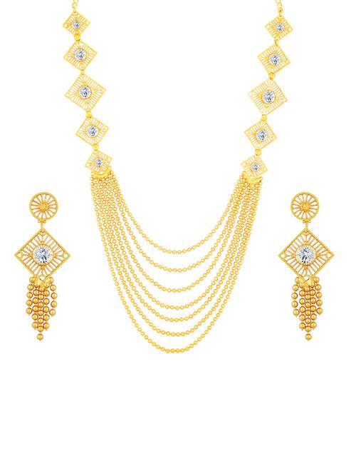 gold plated necklaces and earring - 17765683 - Very Small Image - 1
