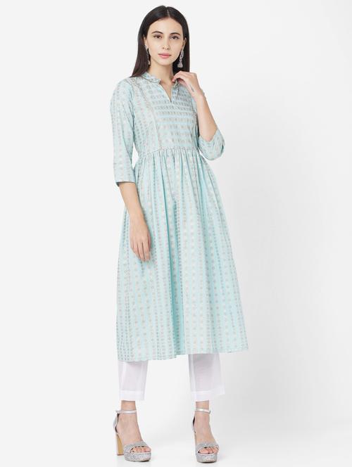 women's flared kurta - 17765780 - Very Small Image - 1