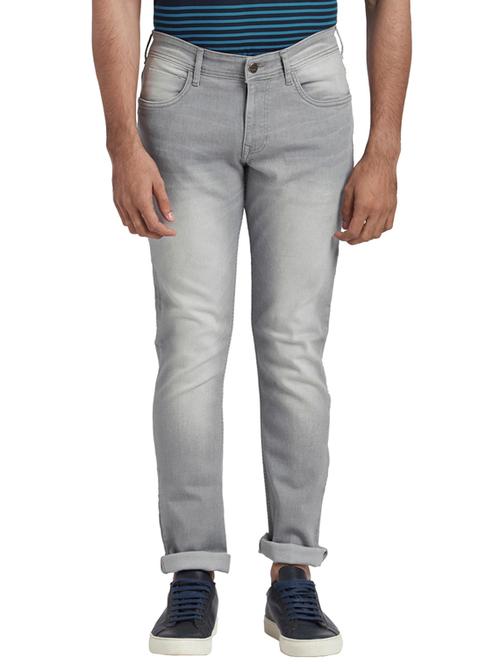 grey heavy washed denim jeans - 17765928 - Very Small Image - 1