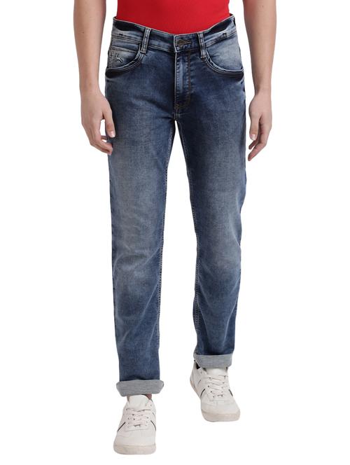 blue stone washed denim jeans - 17766083 - Very Small Image - 1