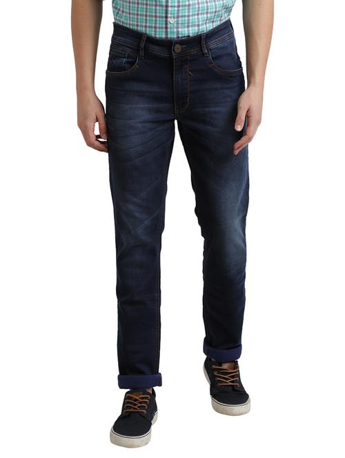 dark blue light washed denim jeans - 17766108 - Very Small Image - 1