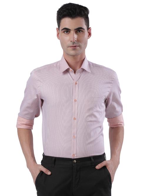 orange checkered formal shirt - 17766717 - Very Small Image - 1