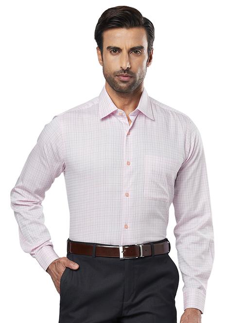 pink checkered formal shirt - 17766720 - Very Small Image - 1