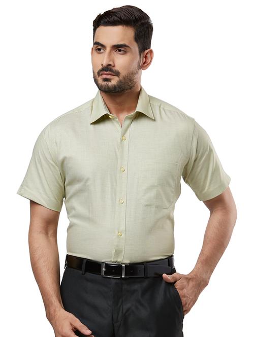 yellow printed formal shirt - 17766817 - Very Small Image - 1