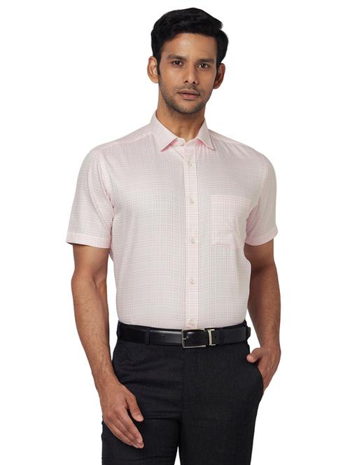 pink checkered formal shirt - 17766964 - Very Small Image - 1