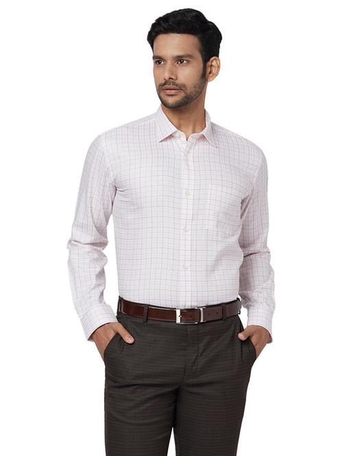 off white checkered formal shirt - 17766992 - Very Small Image - 1