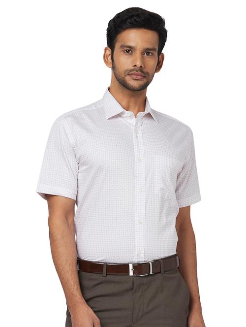 white checkered formal shirt - 17767233 - Very Small Image - 1