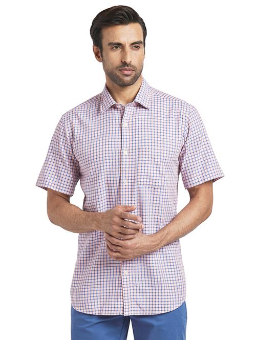 pink checkered casual shirt - 17767294 - Very Small Image - 1