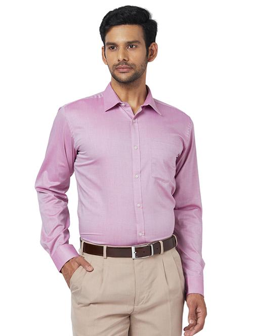 purple self design formal shirt - 17767310 - Very Small Image - 1