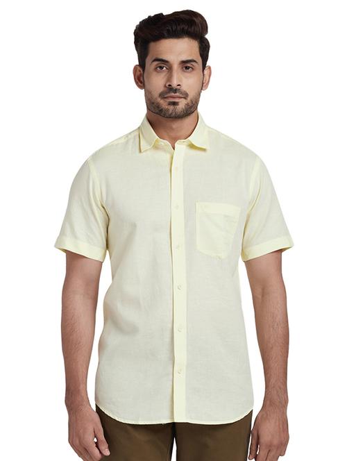 yellow solid casual shirt - 17767380 - Very Small Image - 1