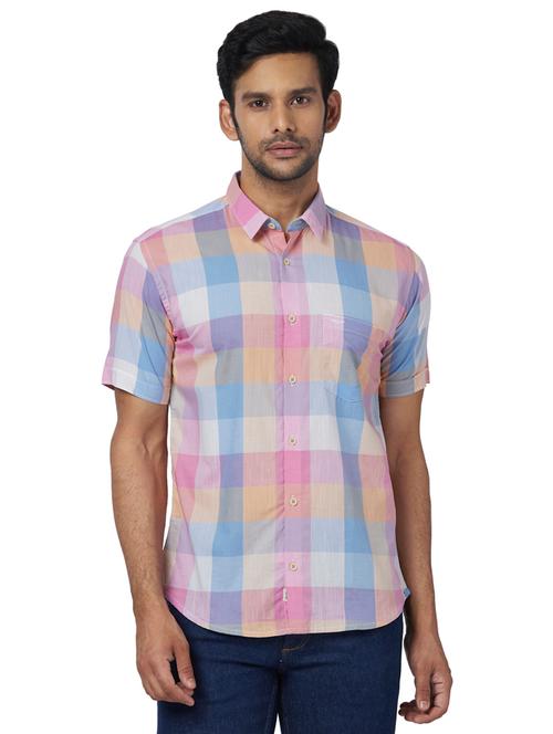 multi colored checkered casual shirt - 17767459 - Very Small Image - 1