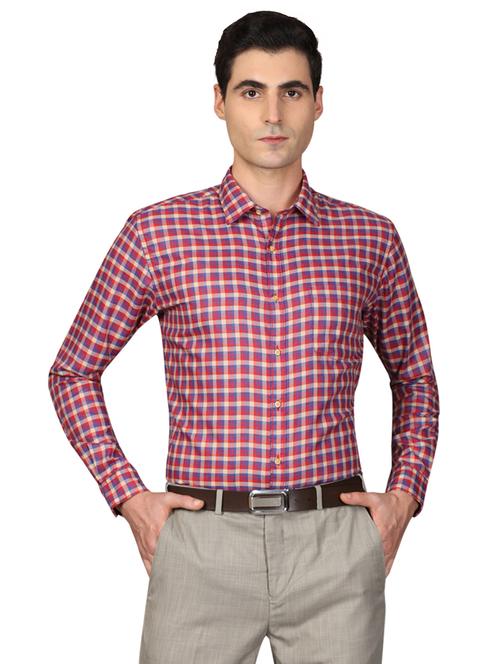red checkered formal shirt - 17767715 - Very Small Image - 1