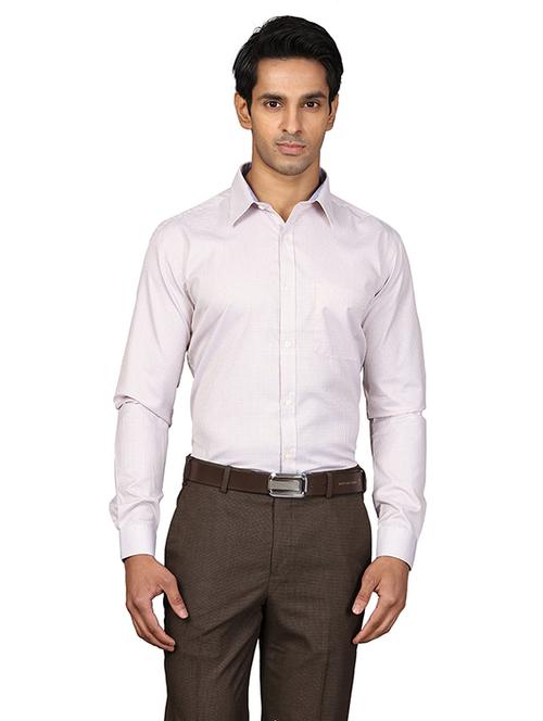 off white checkered formal shirt - 17767747 - Very Small Image - 1