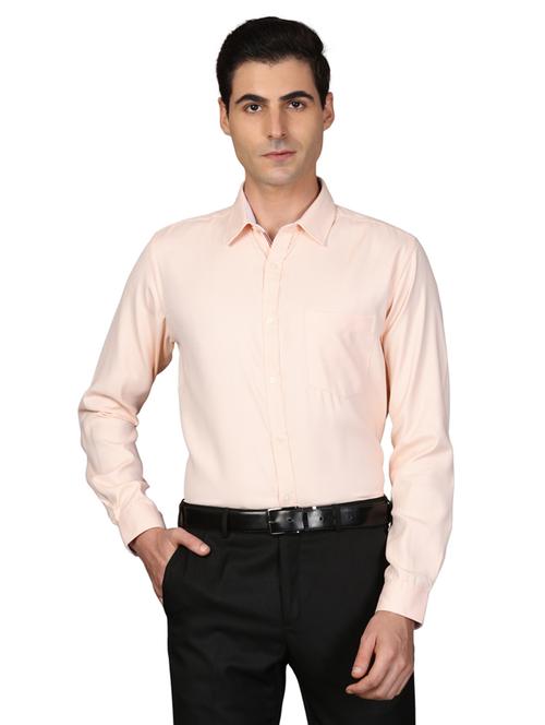 orange self design formal shirt - 17767749 - Very Small Image - 1
