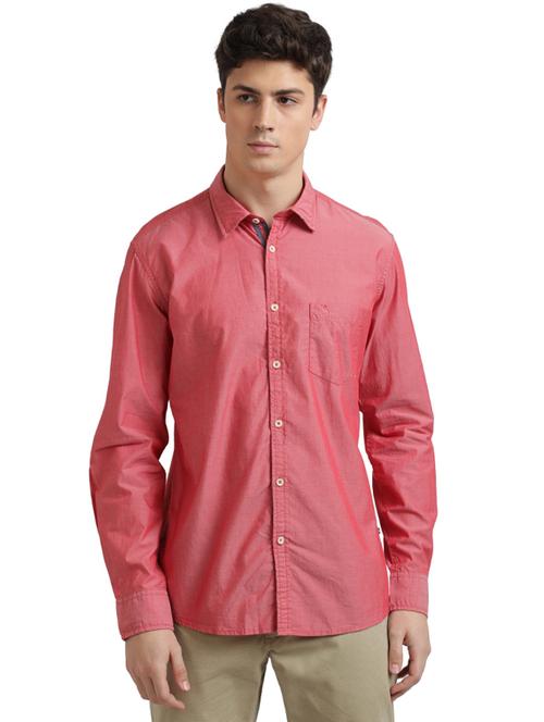 red solid casual shirt - 17767761 - Very Small Image - 1
