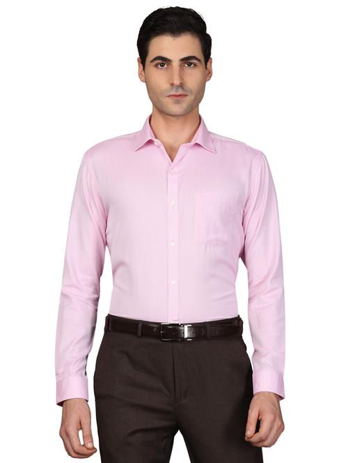 pink self design formal shirt - 17767785 - Very Small Image - 1