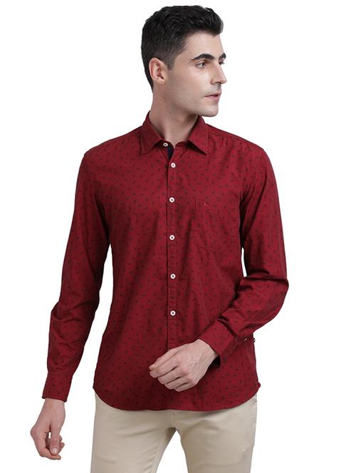 red printed casual shirt - 17767837 - Very Small Image - 1