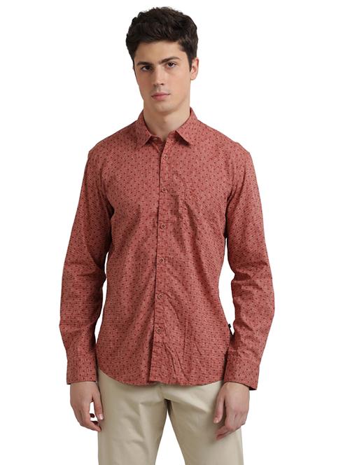 red printed casual shirt - 17767967 - Very Small Image - 1