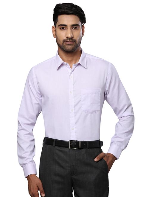 purple solid formal shirt - 17768270 - Very Small Image - 1