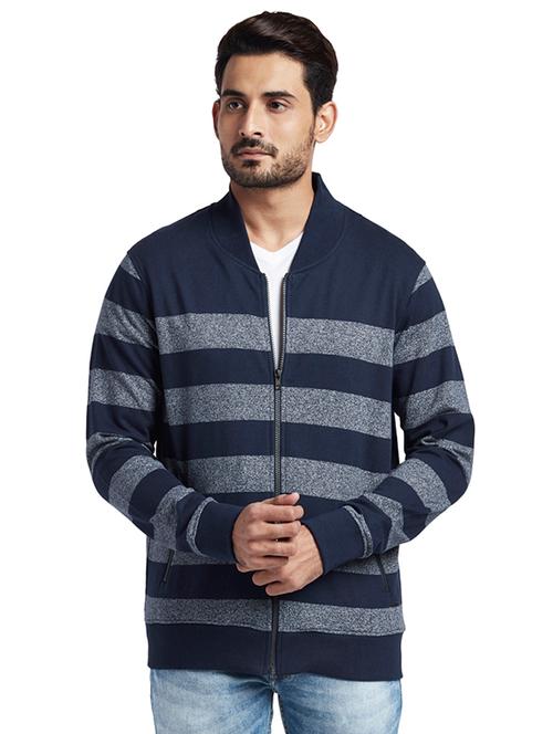 navy blue striped sweatshirt - 17768531 - Very Small Image - 1