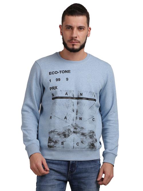 light blue printed sweatshirt - 17768547 - Very Small Image - 1