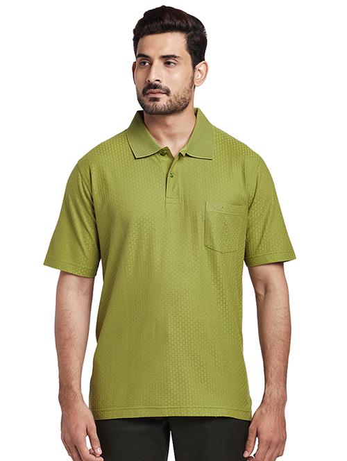 green self design polo t-shirt - 17768603 - Very Small Image - 1