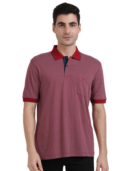 red checkered polo t-shirt - 17768641 - Very Small Image - 1