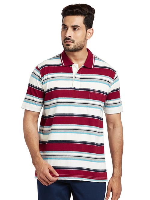 red striped polo t-shirt - 17768645 - Very Small Image - 1
