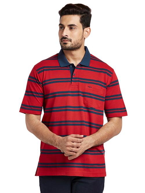 red striped polo t-shirt - 17768672 - Very Small Image - 1