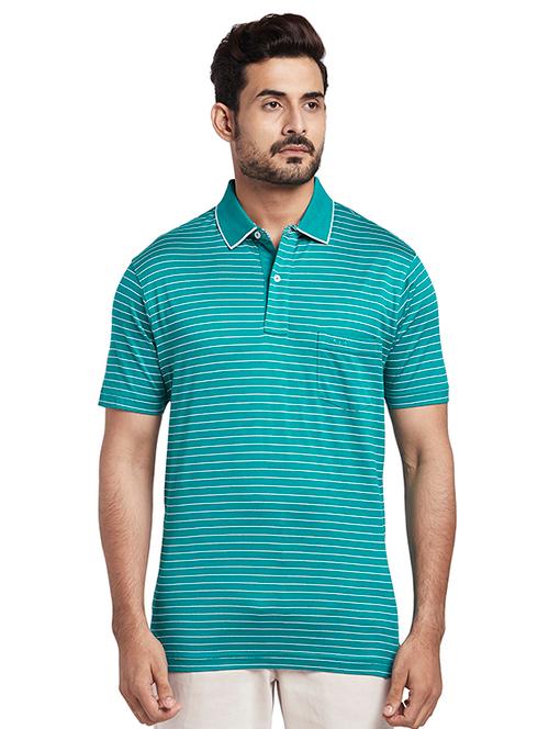 green striped polo t-shirt - 17768689 - Very Small Image - 1