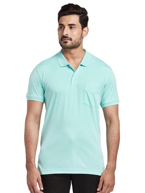 green solid polo t-shirt - 17768771 - Very Small Image - 1