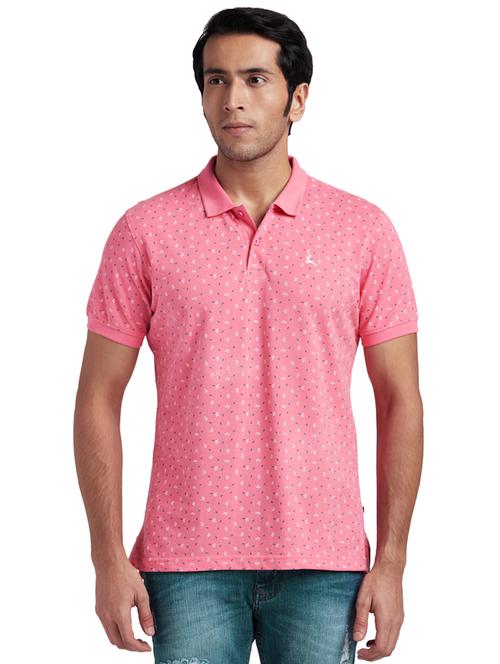 pink printed polo t-shirt - 17768834 - Very Small Image - 1