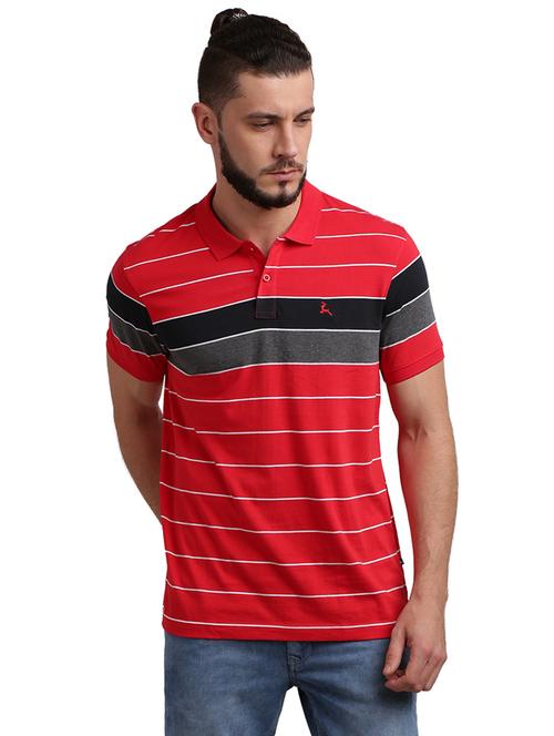 red striped polo t-shirt - 17768843 - Very Small Image - 1