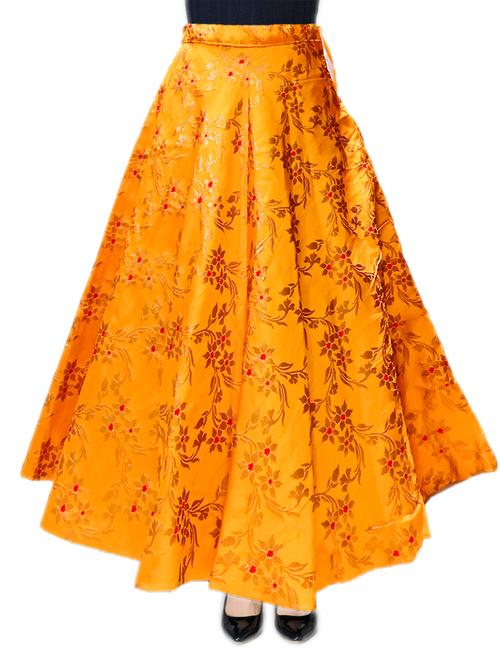 yellow chanderisilk skirts - 17769655 - Very Small Image - 1