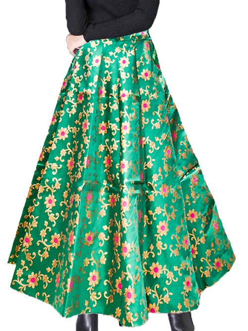 green chanderisilk skirts - 17769659 - Very Small Image - 1
