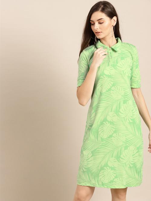 tropical print t-shirt dress - 17770037 - Very Small Image - 1