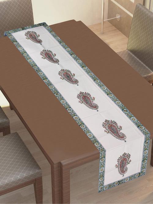 texstylers 100% cotton block printed 16x72 inches table runner - 17770524 - Very Small Image - 1