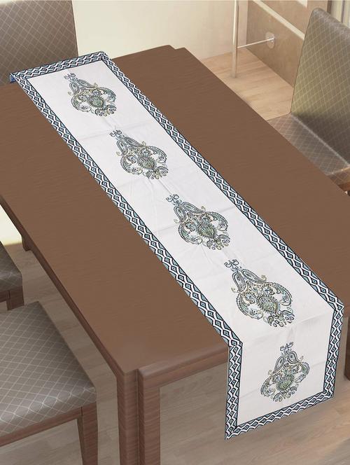 texstylers 100% cotton block printed 16x72 inches table runner - 17770527 - Very Small Image - 1
