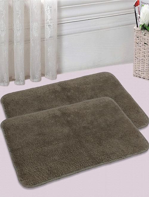 saral home green cotton rugs (set of 2, 40x60 cm) - 17770912 - Very Small Image - 1