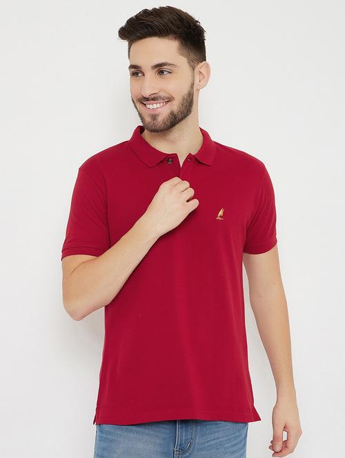 red solid polo t-shirt - 17771137 - Very Small Image - 1