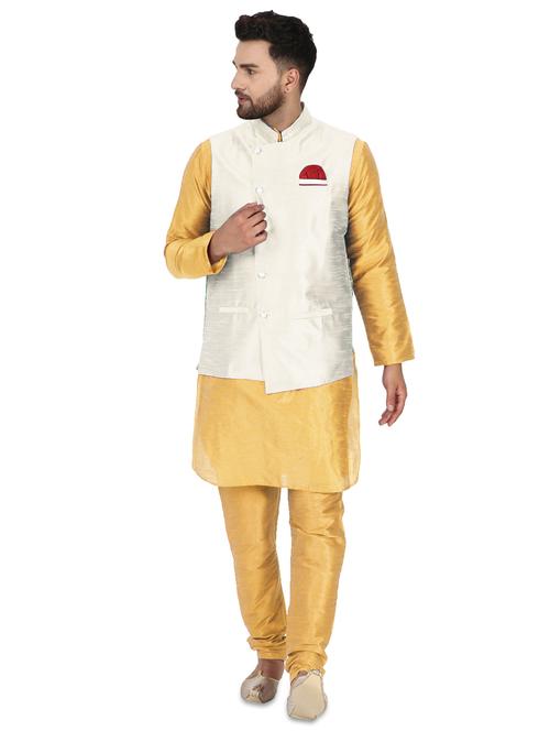 offwhite kurta pyjama ethnic wear set - 17771286 - Very Small Image - 1