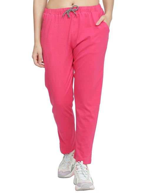 drawstring waist solid track pant - 17772551 - Very Small Image - 1