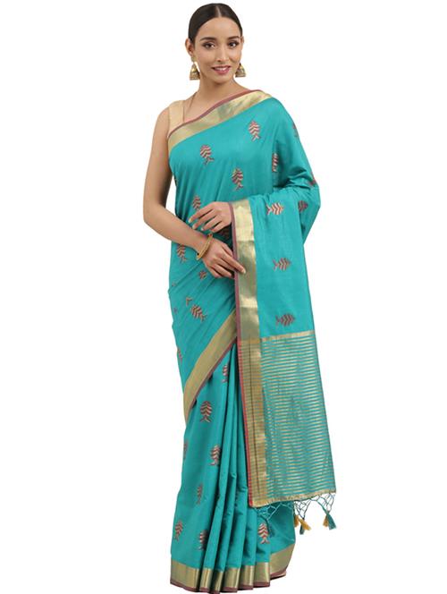 green art silk kanjivaram saree - 17772564 - Very Small Image - 1