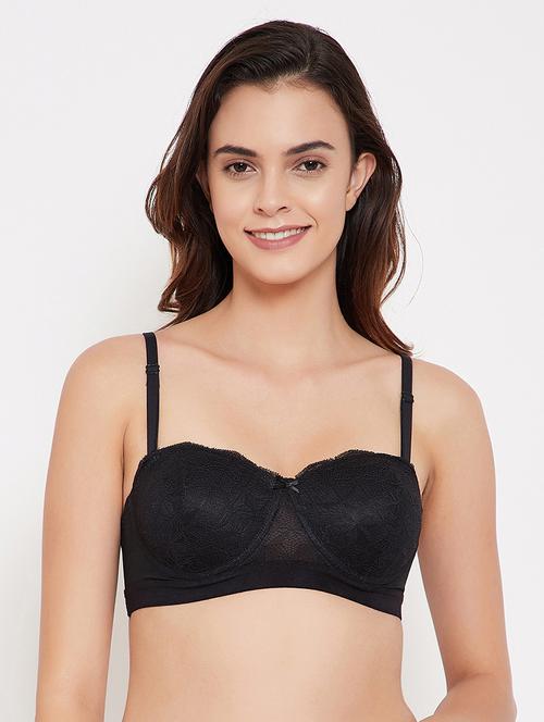 detachable strap balconette bra - 17773115 - Very Small Image - 1